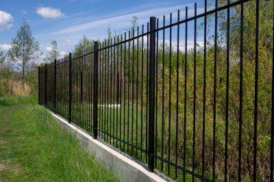 Black Metal Fence Installation in Grand Rapids, MI